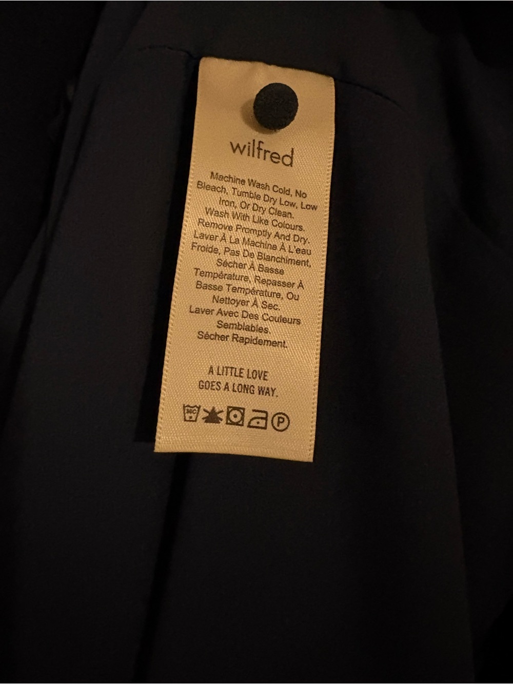 Wilfred Tiered Halter Maxi Long Dress in Navy - Picture 6 of 6